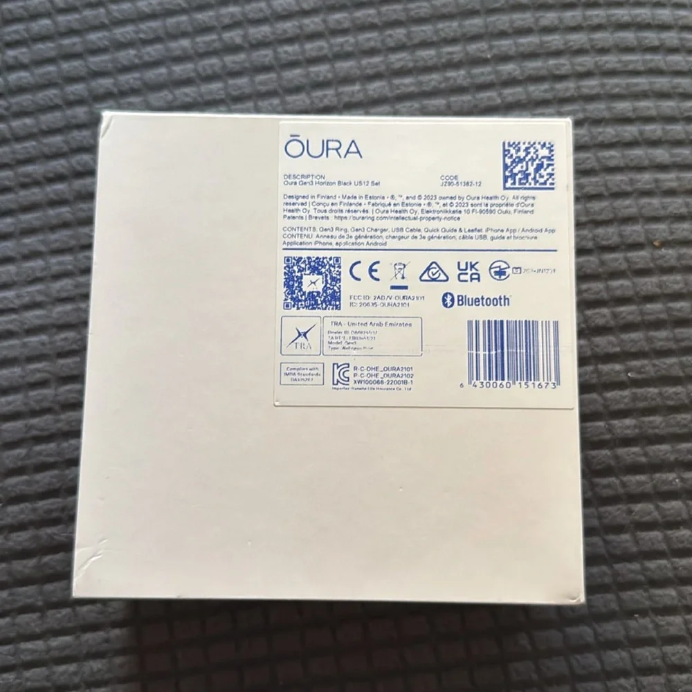 OURA 3 BLACK HORIZON
